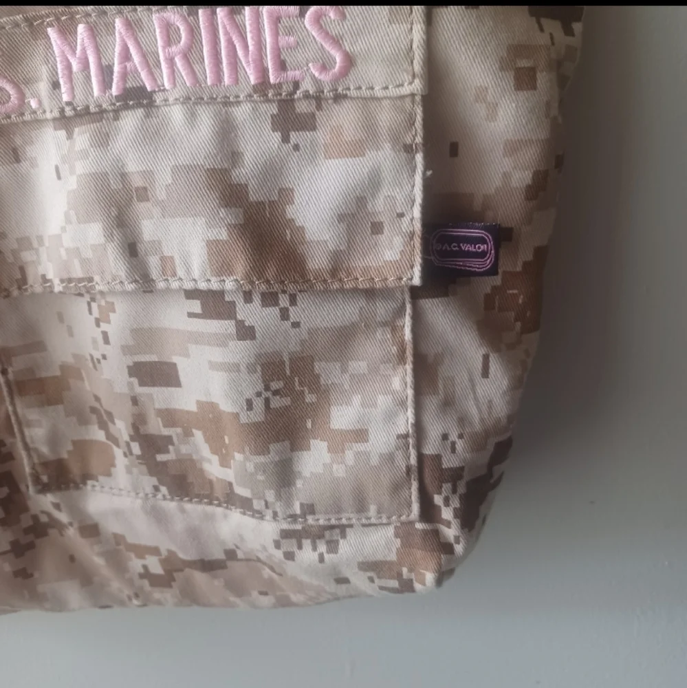 Semper Fi Desert Camo  U.S. Marines handmade flap front Purse